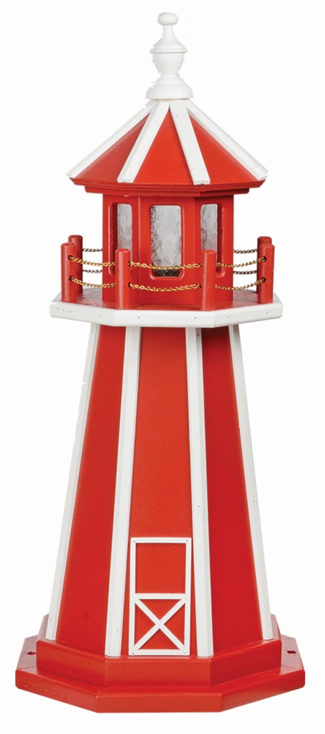 Cardinal Red and White Hybrid Lighthouse R857967