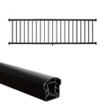 36 in. H x 8 ft. W Aluminum Deck Railing Kit with Black Powder-Coated Finish I2540