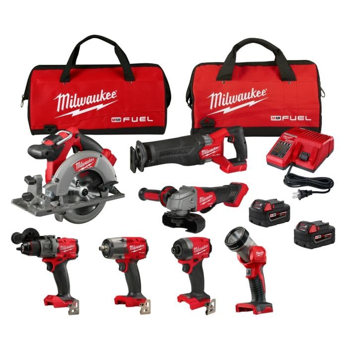 18V Lithium-Ion Brushless Cordless Combo Kit with Two 5.0 Ah Batteries (7-Tool) Z75731