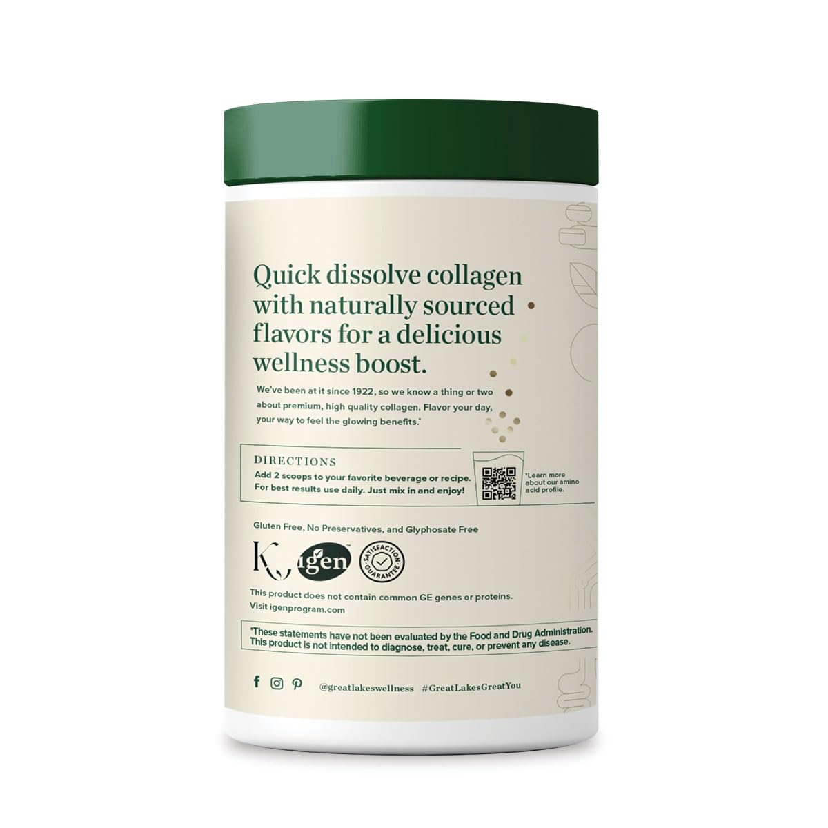 Collagen Peptides Powder, Chocolate, 10 oz G330