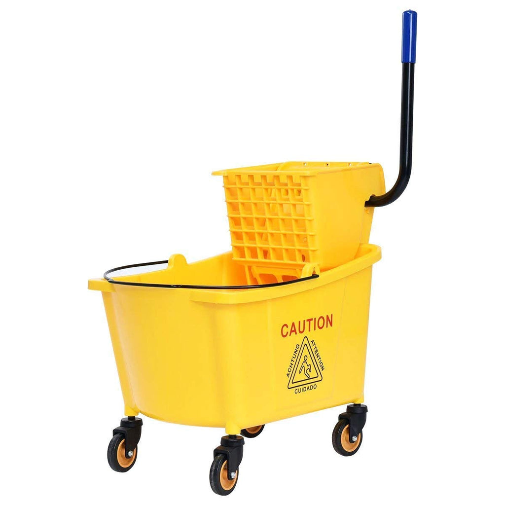 Yellow 35 Quart Side Press Mop Bucket G4952