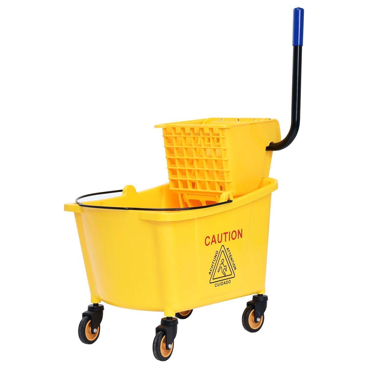 Yellow 35 Quart Side Press Mop Bucket G4952