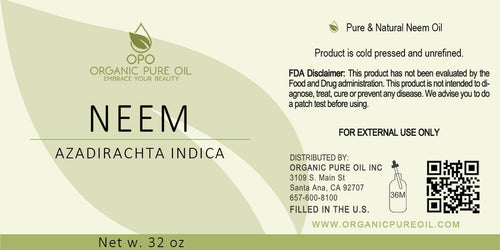 100% Pure Cold Pressed Neem Oil 32 oz V22207