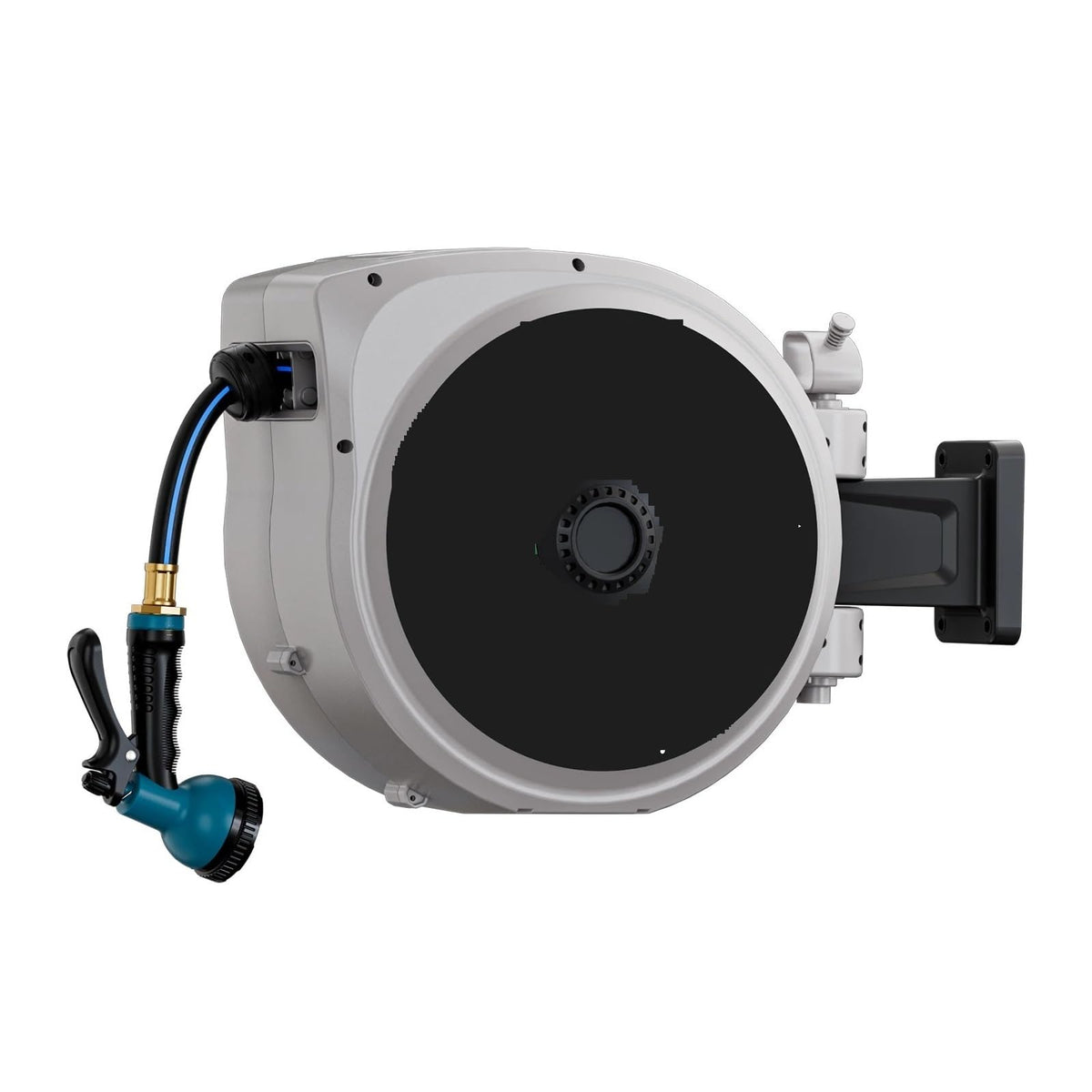 Retractable Garden Hose Reel 5/8 in x 100 ft Wall Mount F9753