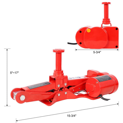 12V 3 Ton Electric Car Jack with Lug Wrench and Carrying Case F68041