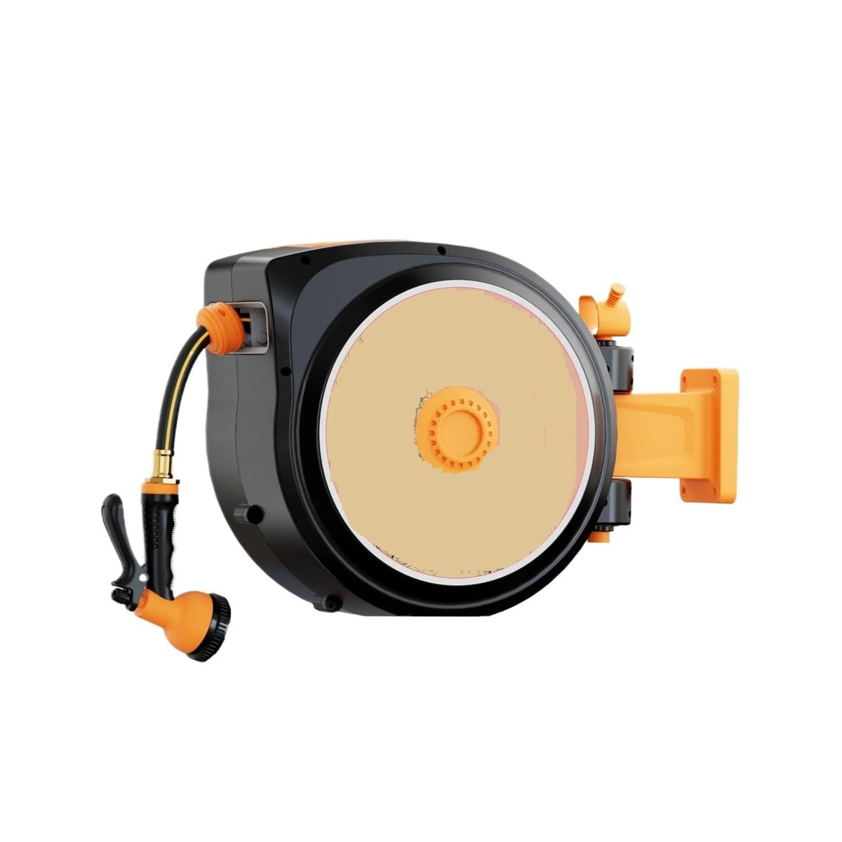 Retractable Garden Hose Reel 5/8 in x 100 ft Wall Mount F9753
