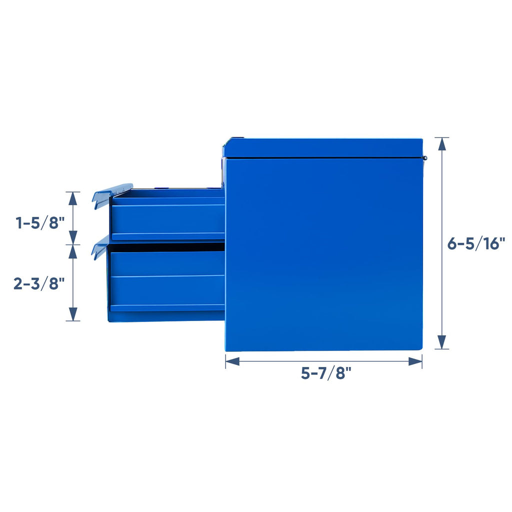 Pink 2 Drawer Metal Mini Tool Box A961224