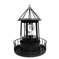 Black Solar LED Lighthouse Garden Decoration D28131