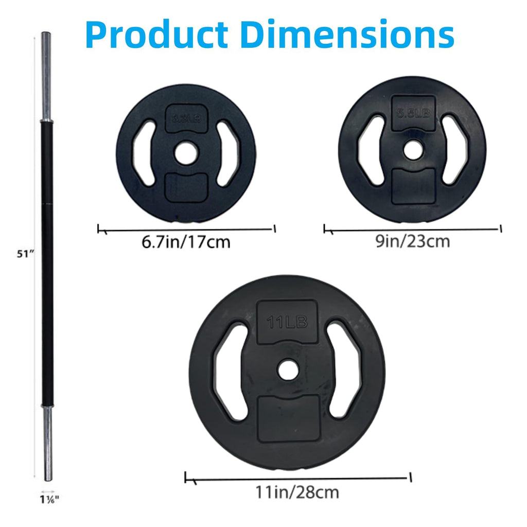 40 LB Adjustable Barbell Weight Set A5499