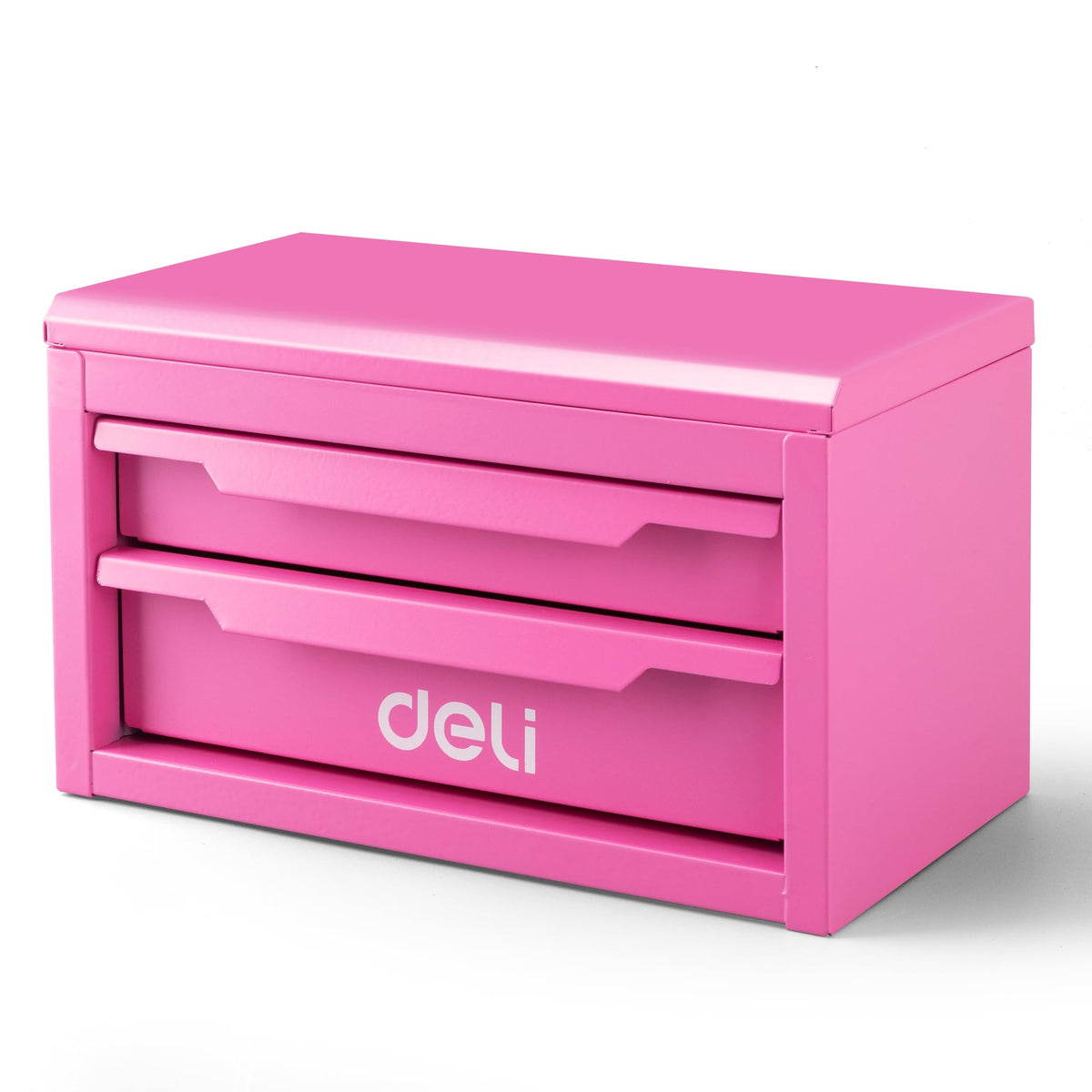 Pink 2 Drawer Metal Mini Tool Box A961224