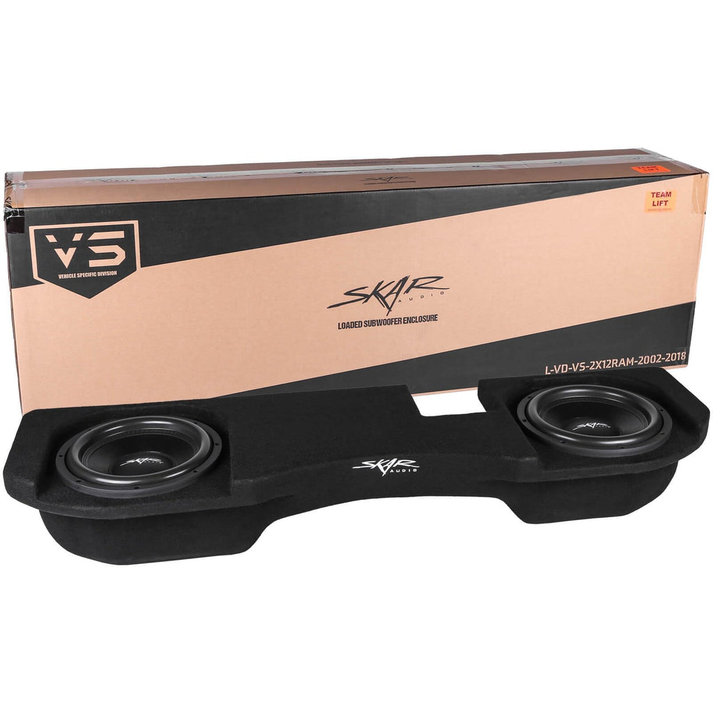 Dual 12" Loaded Sealed Subwoofer Enclosure E2522