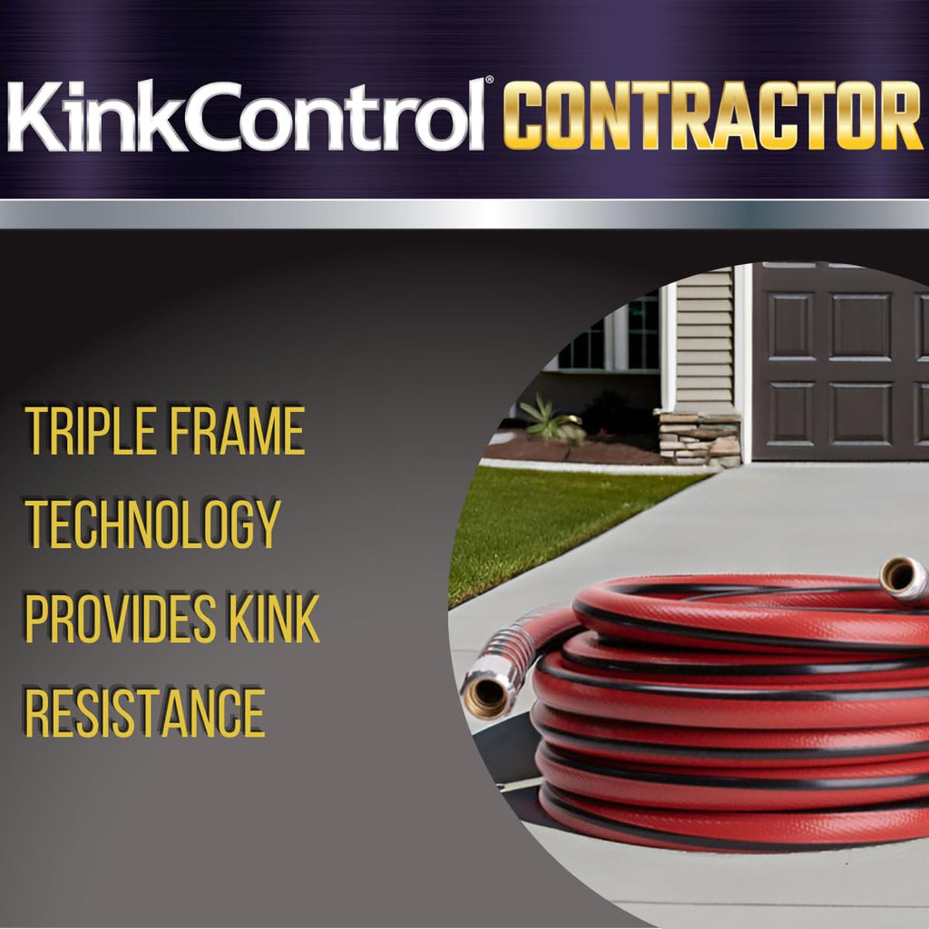 Contractor Grade Hose with Spring Coil and Crush Resistant Couplings 3/4 x 50 ft Q733