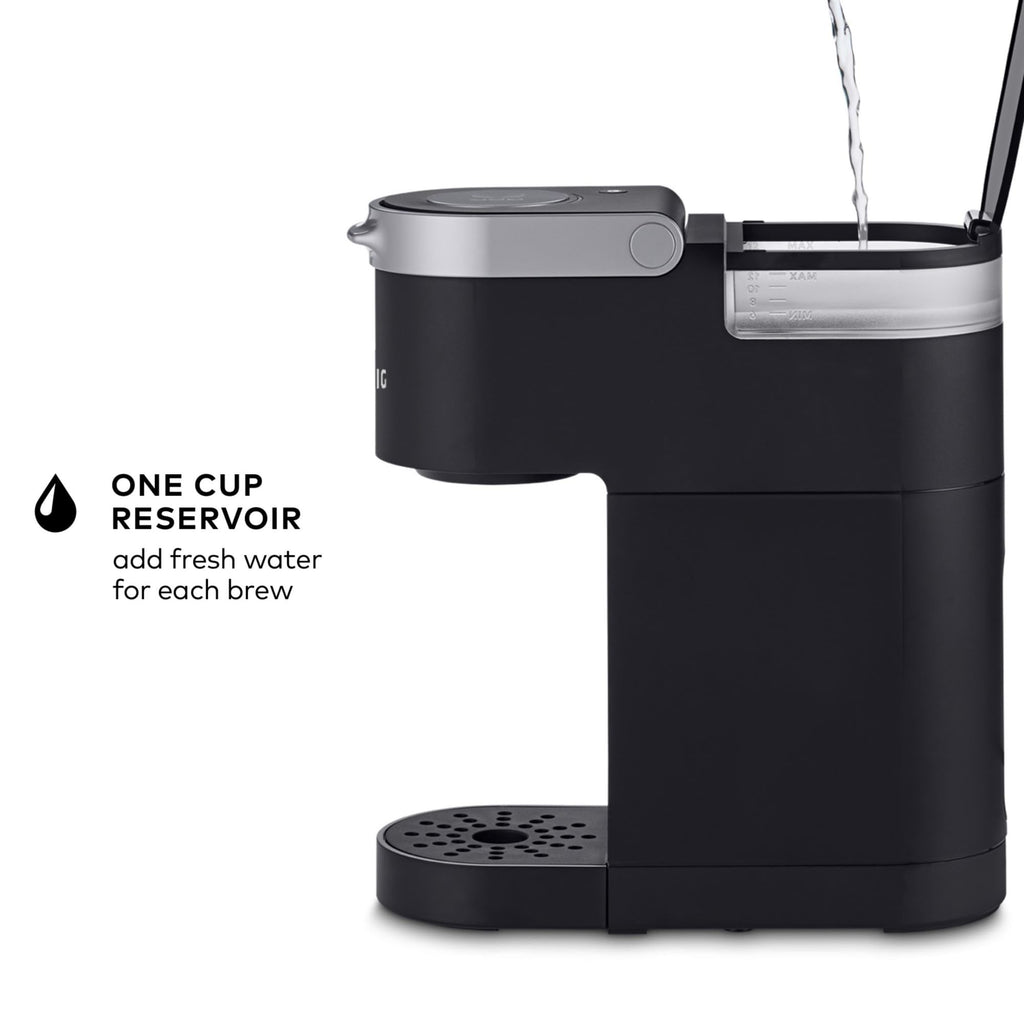 Single Serve K-Cup Pod Coffee Maker, 6 to 12oz Brew Size, Black O608041