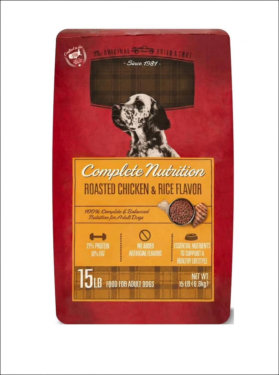 Roasted Chicken & Rice Flavor Dry Dog Food 15 LB X447984