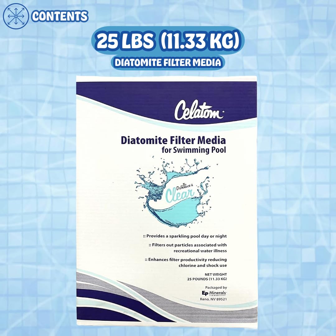 25LB Diatomaceous Earth Pool Filter Aid D624