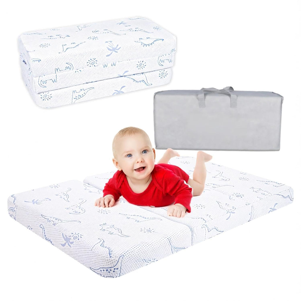 38x26 Trifold Dual-Sided Memory Foam Pack and Play Mattress B28373
