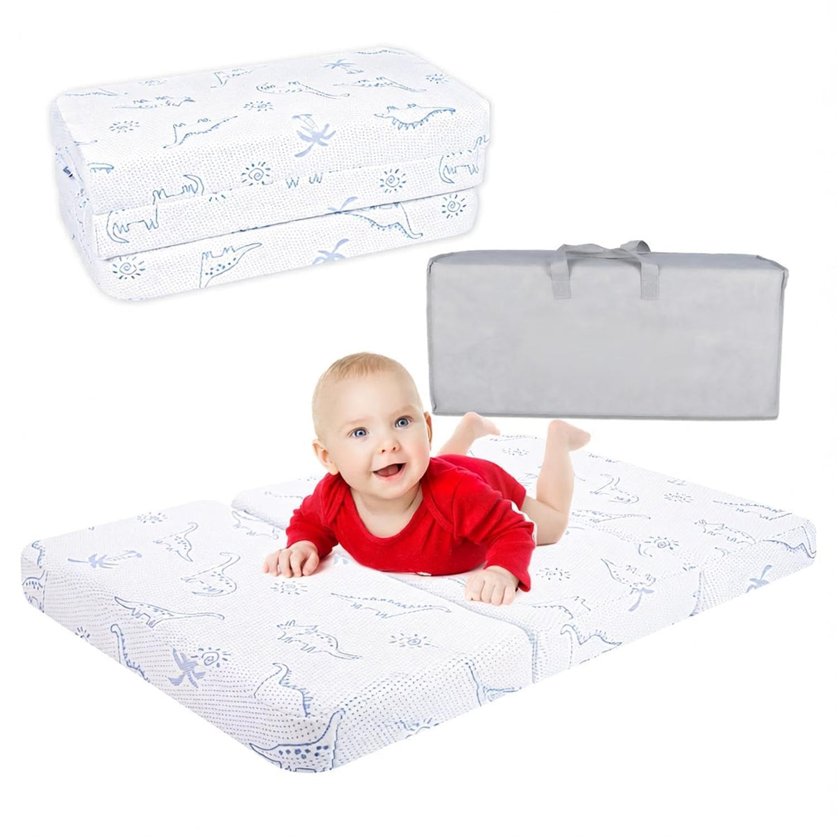 38x26 Trifold Dual-Sided Memory Foam Pack and Play Mattress B28373
