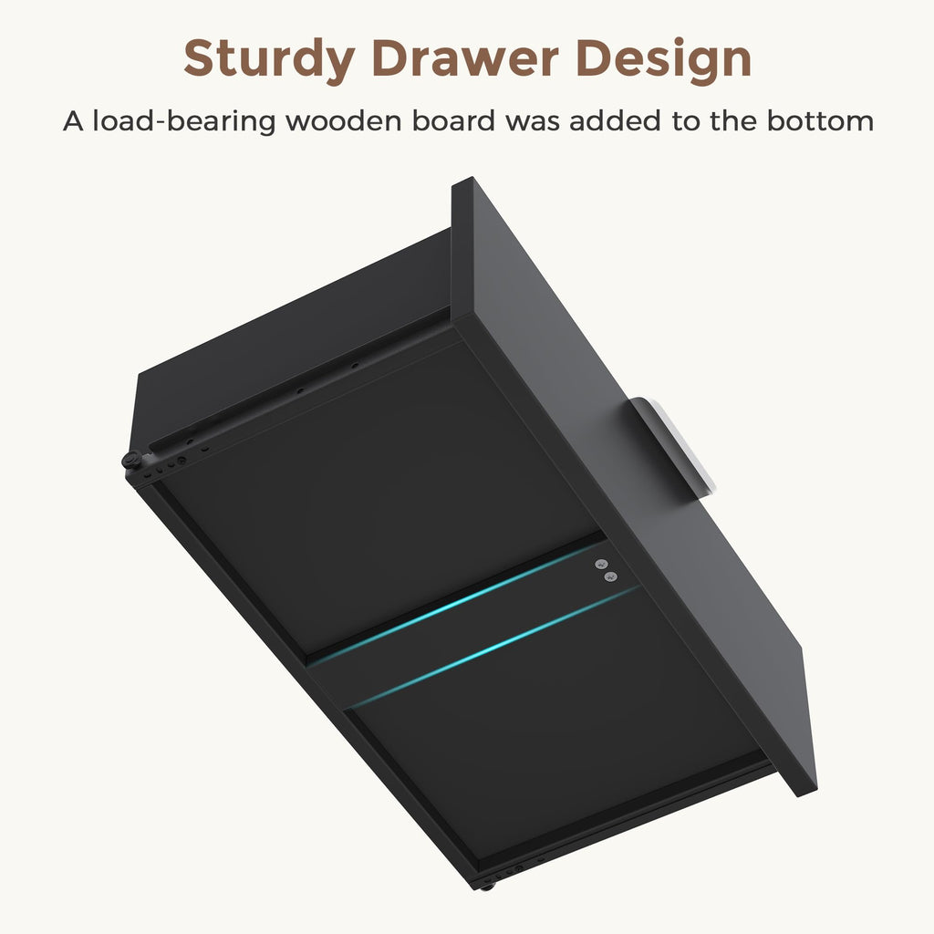 Black 9 Drawer Wood Dresser X1332