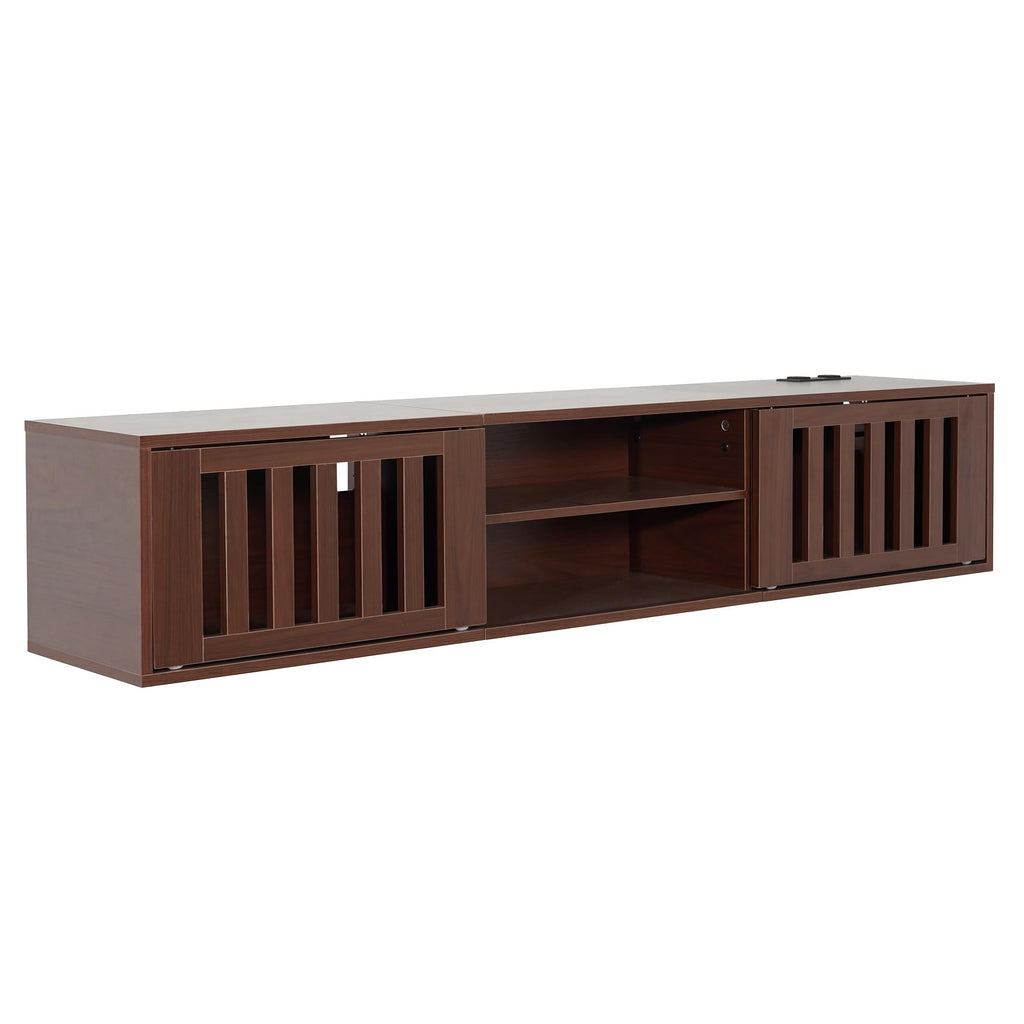 59" Floating TV Stand with Power Outlet C28580