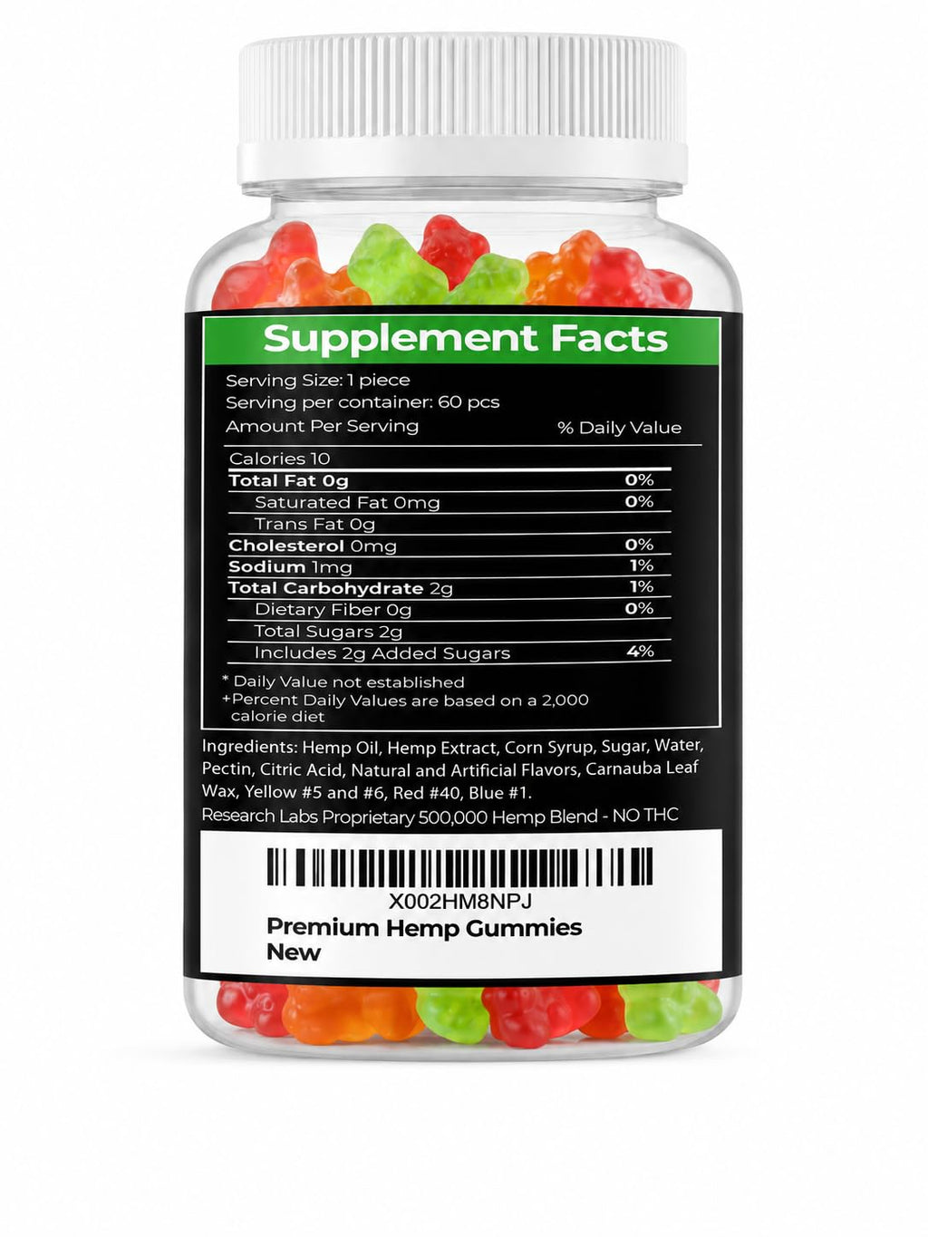 Premium Hemp Gummies 120 Count S272