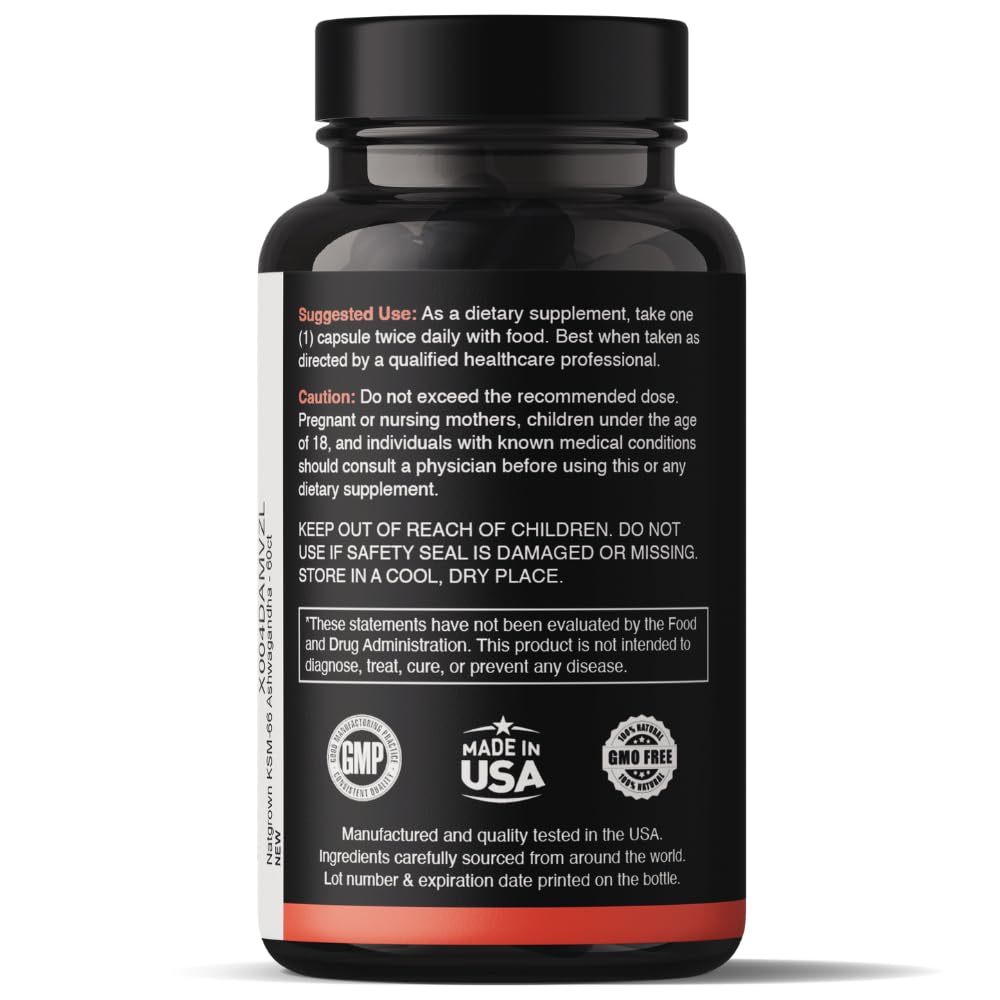 Ashwagandha 600mg Capsules 60 Count W943369