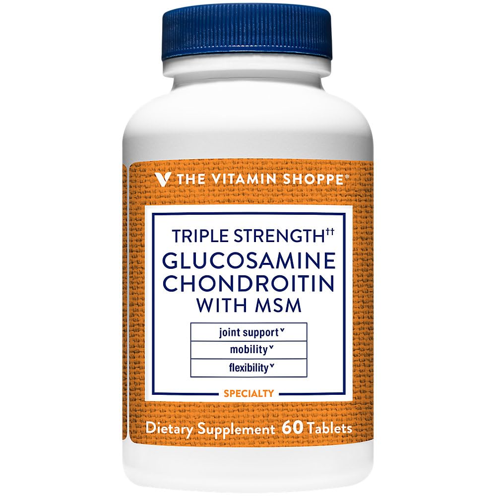 Triple Strength Glucosamine Chondroitin with MSM 1,500 MG 60 Tablets B220676