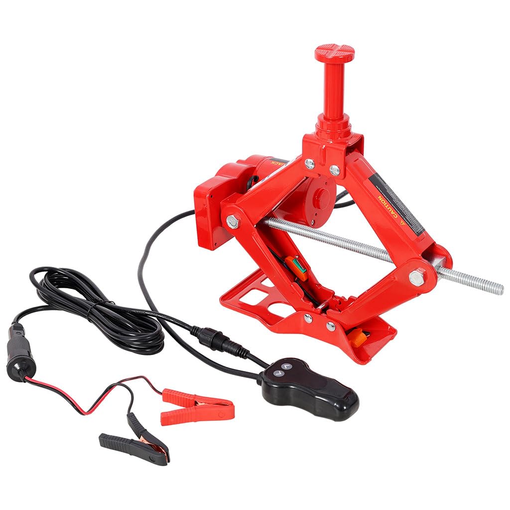 12V 3 Ton Electric Car Jack with Lug Wrench and Carrying Case F68041