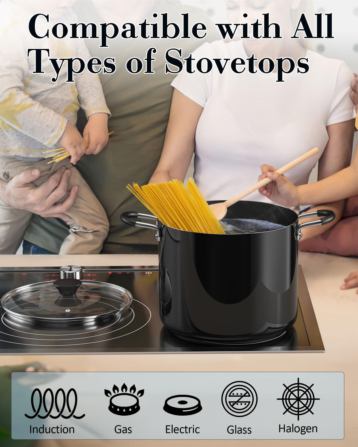 10.5 Quart Non Stick Stock Pot with Lid X617724