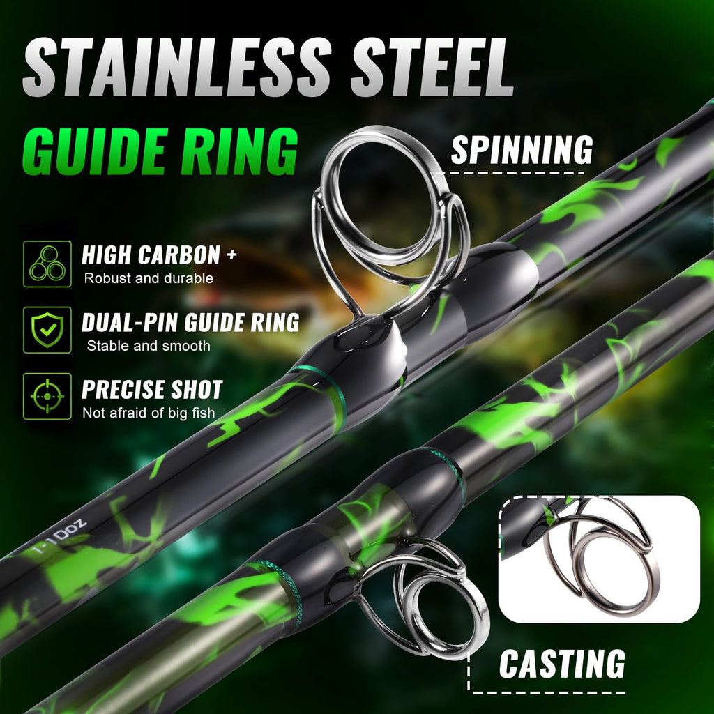 Carbon Fishing Rod with Solid Tip N102