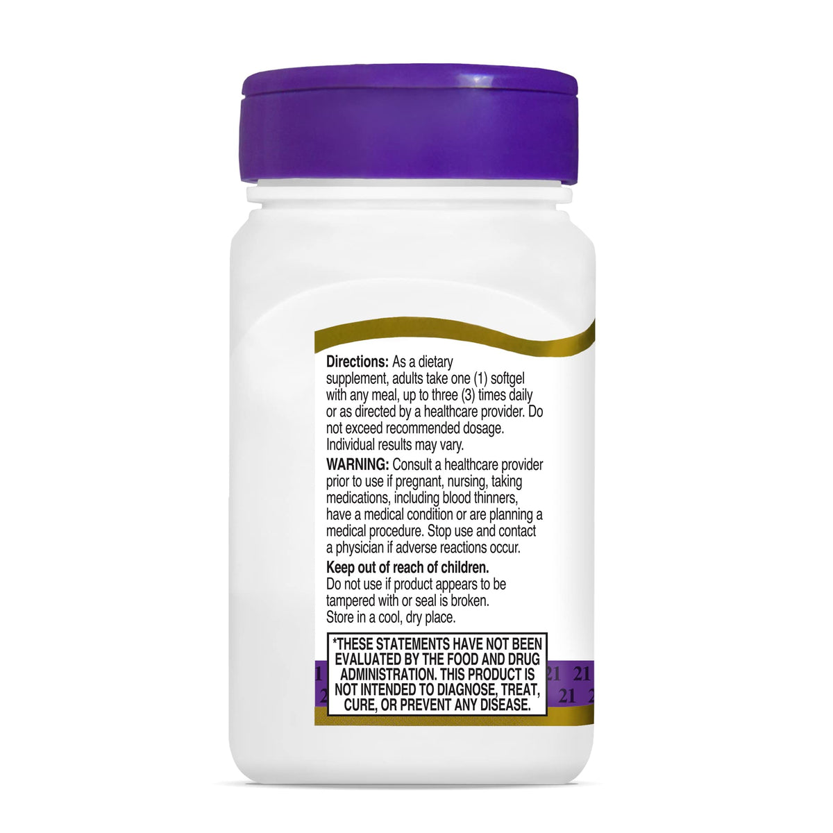 Fish Oil 1000 Mg Softgels, 60 Count (Pack of 2) K3479
