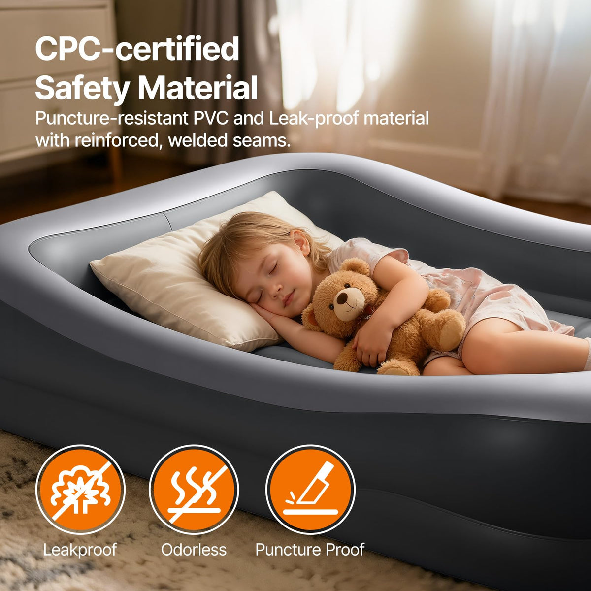Inflatable Toddler Travel Bed with Tent K92121
