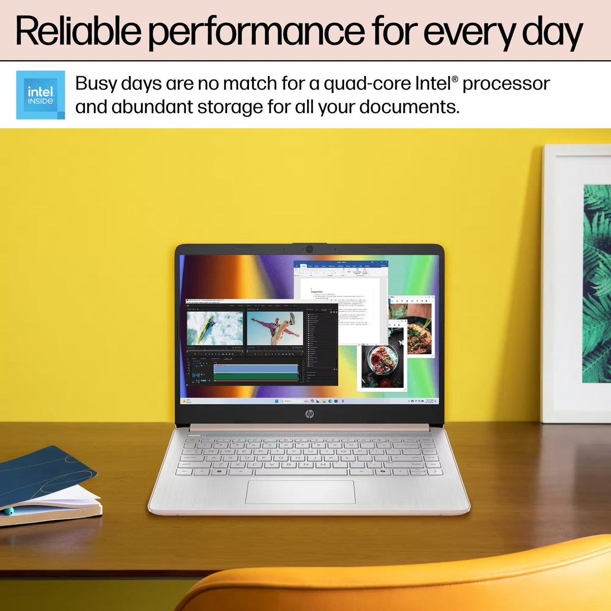 14” Rose Gold Laptop 16GB RAM 628GB Storage B7709