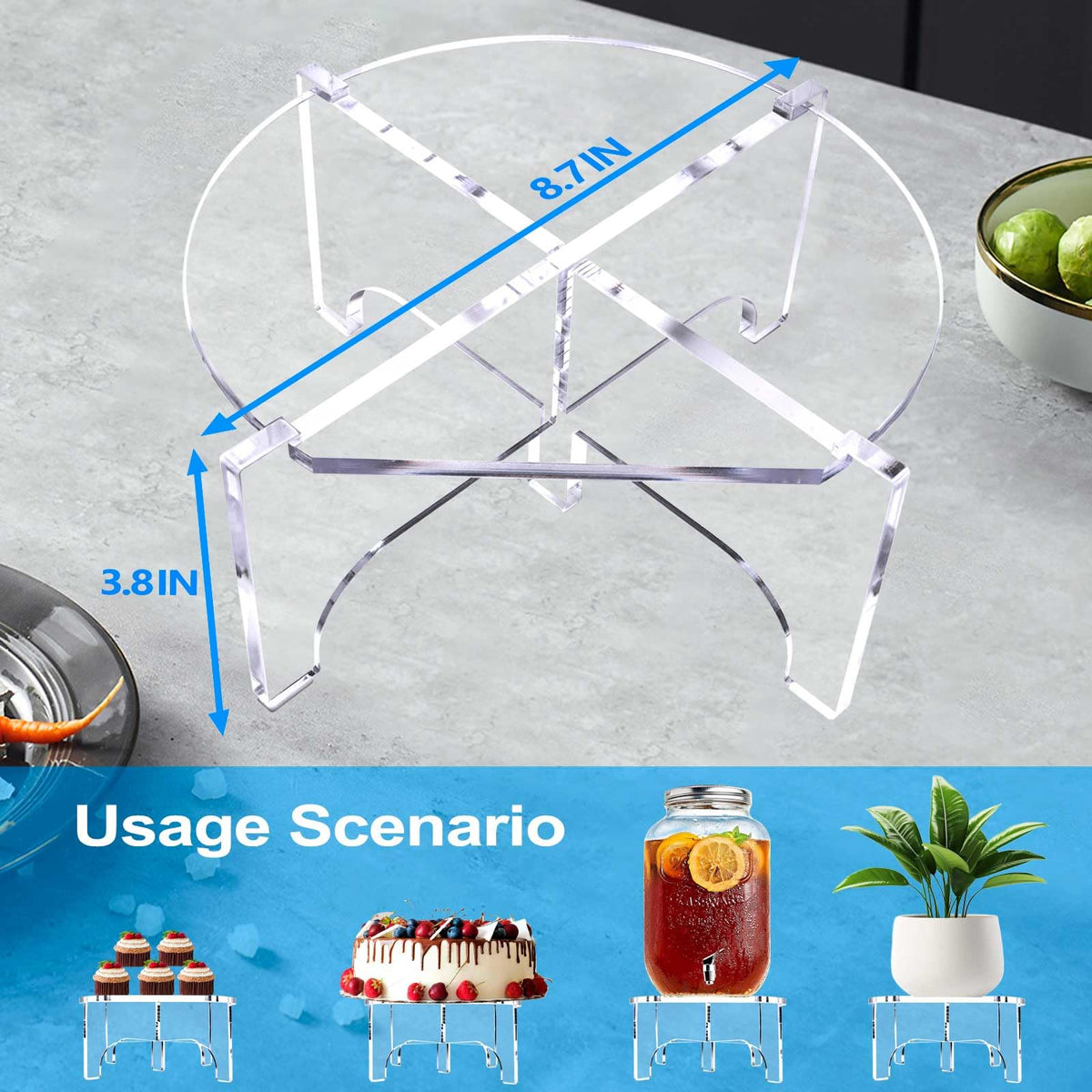 Acrylic Beverage Dispenser Stand W680