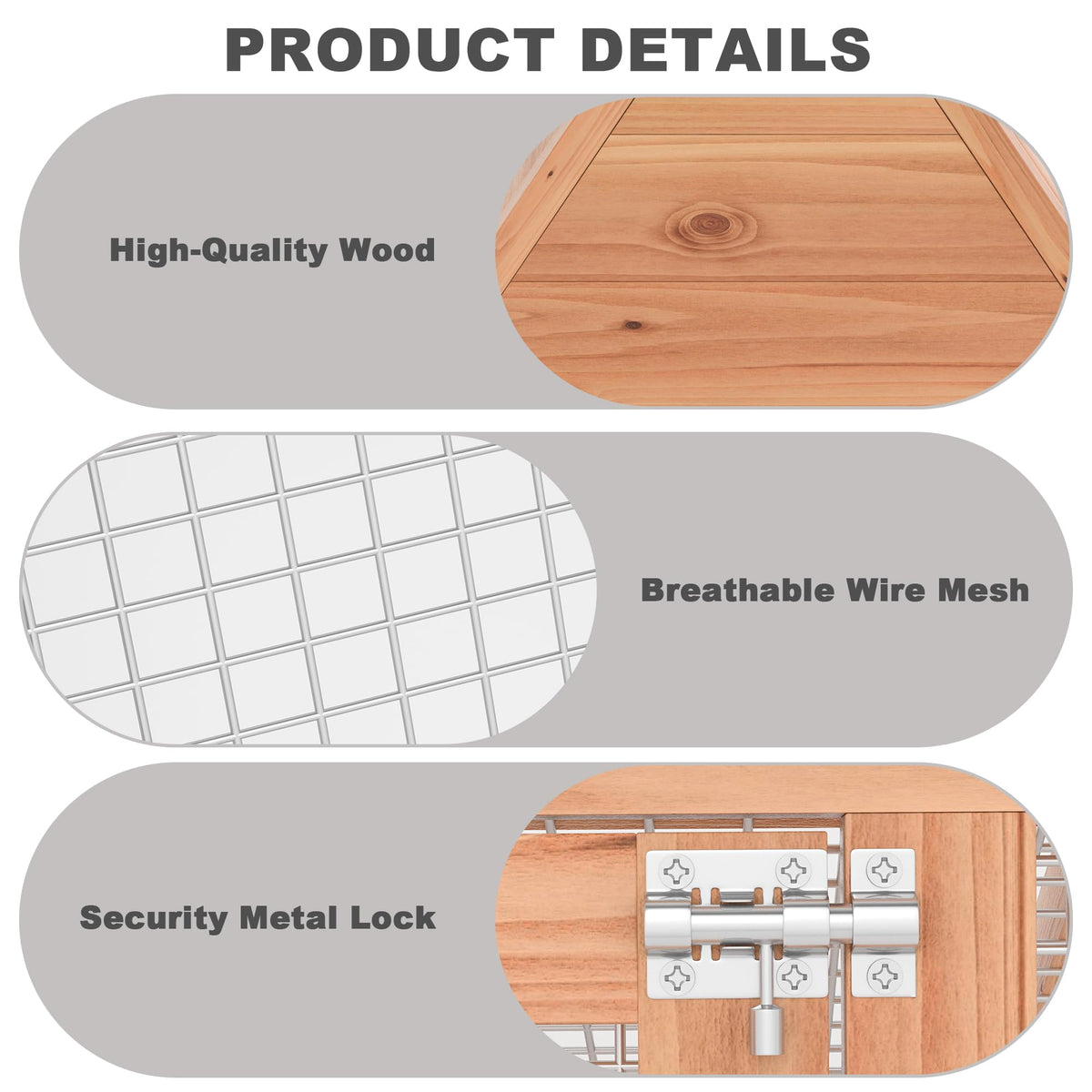 Wooden Chicken Coop and Rabbit Hutch H99947