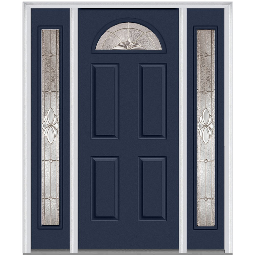 Steel Left Hand In-Swing Exterior Prehung Door 64 inch x 80 inch U494