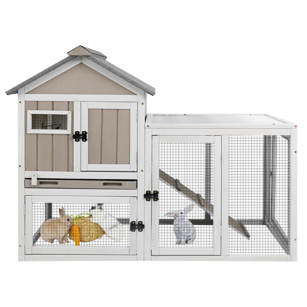 48" L 2-Story Rabbit Hutch with Ramp P614