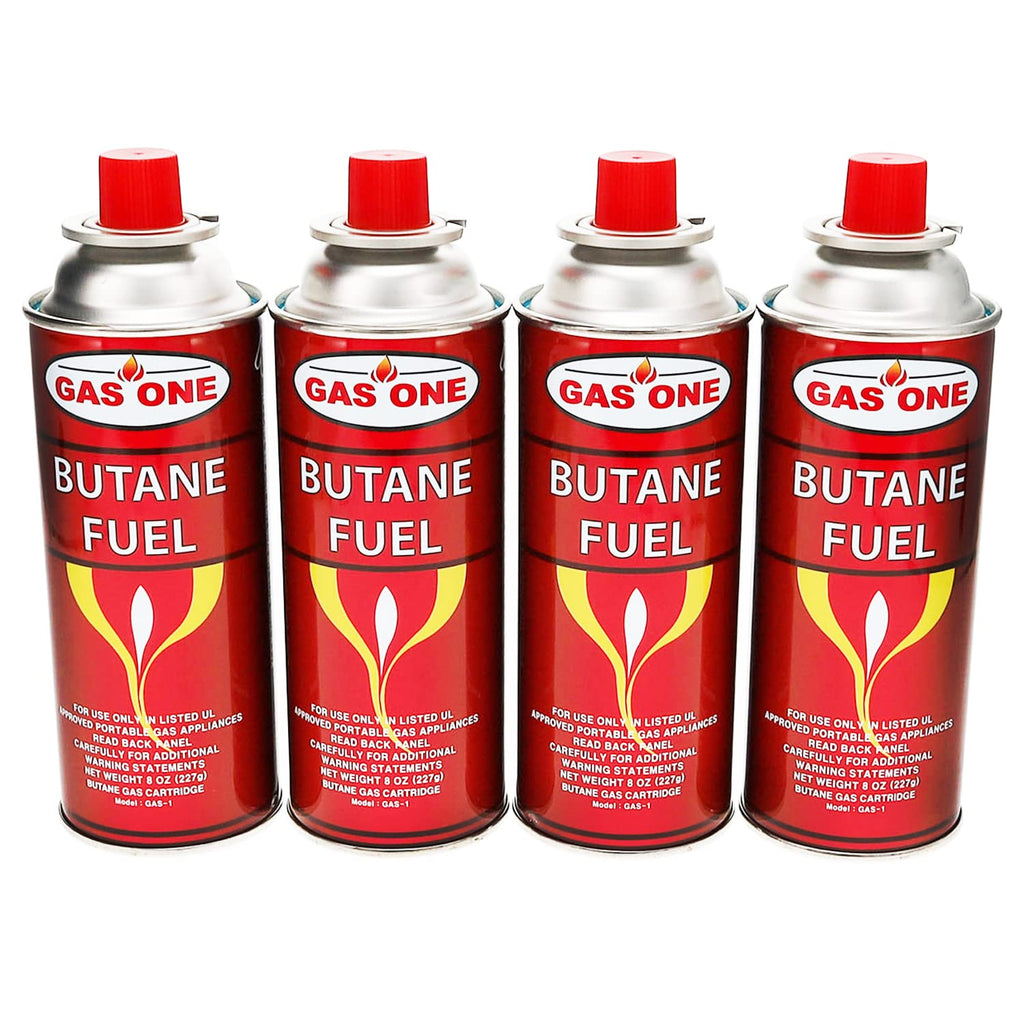 4 Pack 8oz Camping Fuel Canisters X9758