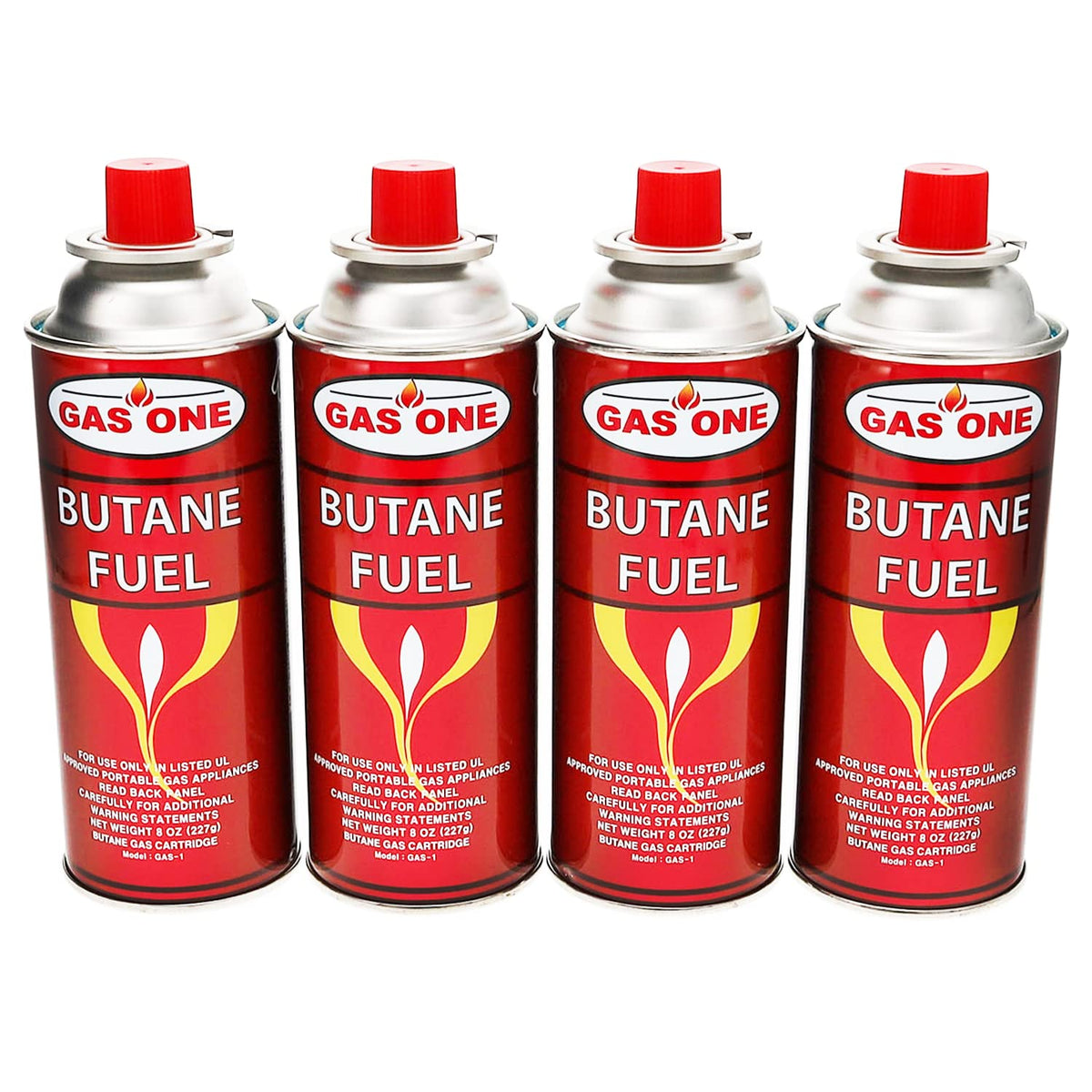 4 Pack 8oz Camping Fuel Canisters X9758