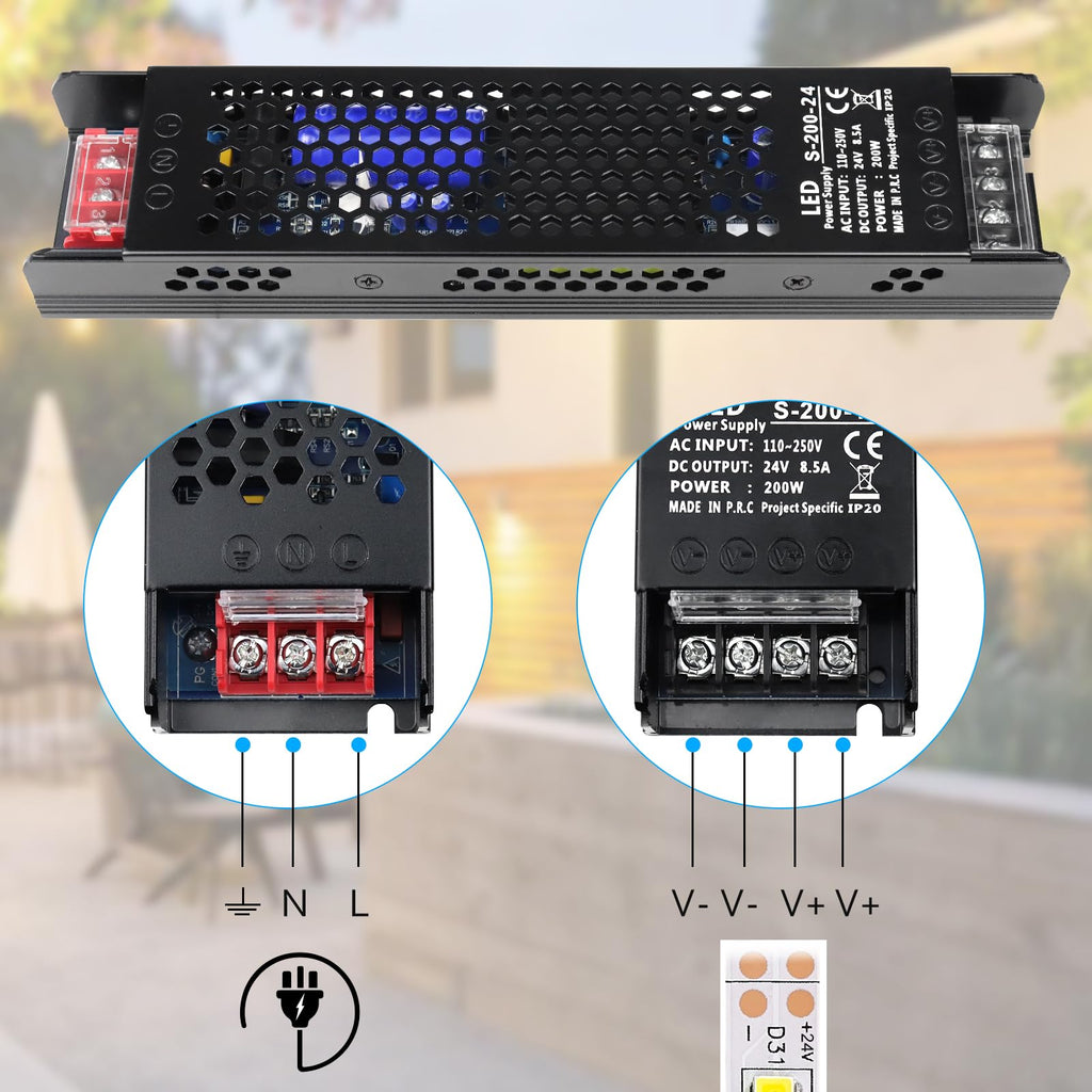 24V 200W LED Power Supply Z833