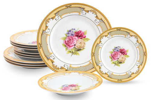16-Piece Porcelain Dinner Set for 4 A454