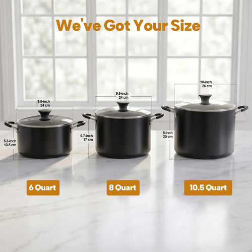 10.5 Quart Non Stick Stock Pot with Lid X617724