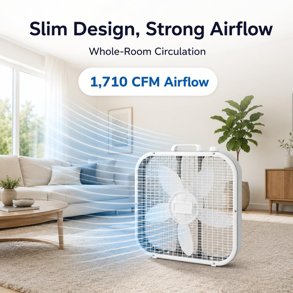 20 Inch 3 Speeds Box Fan O3614