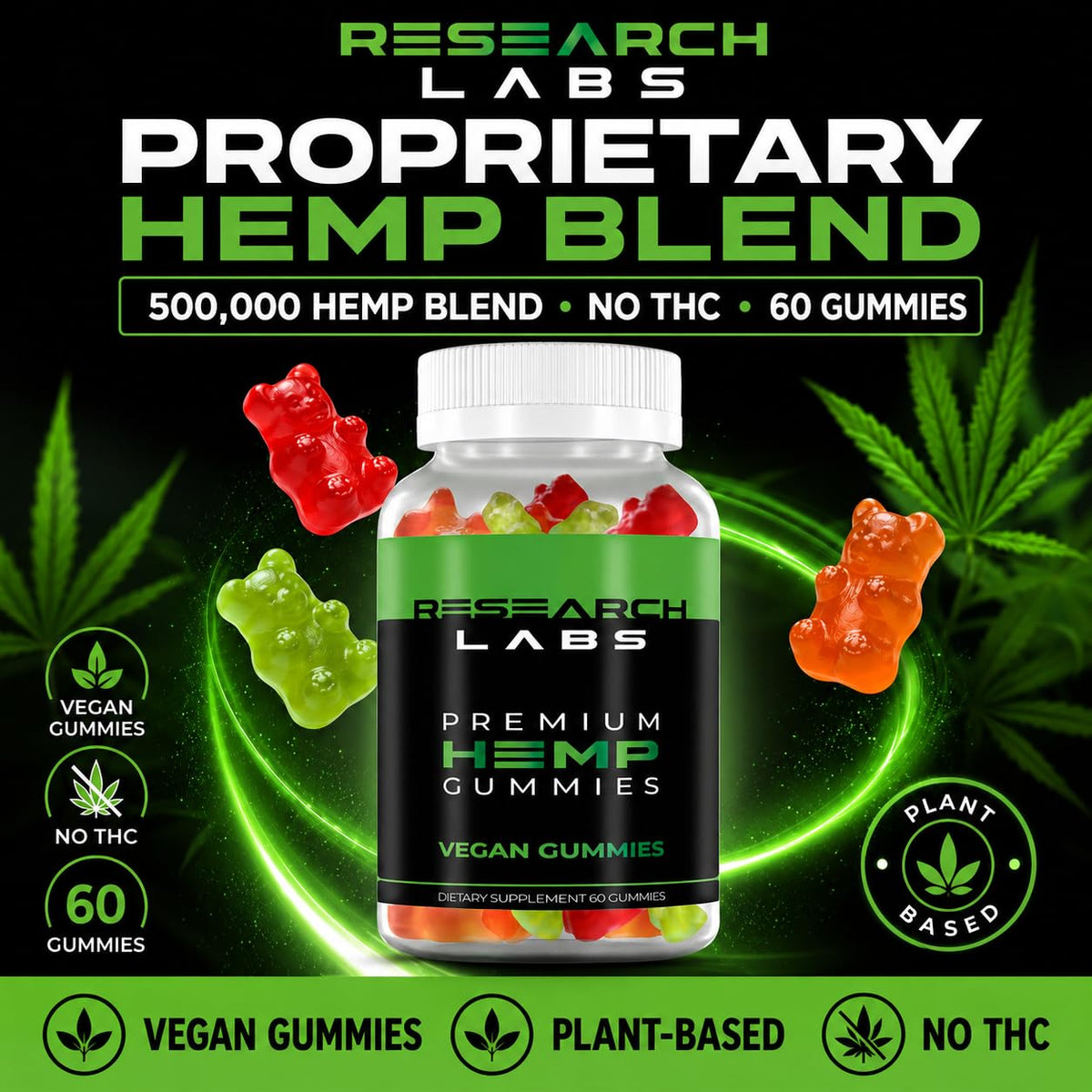 Premium Hemp Gummies 120 Count S272