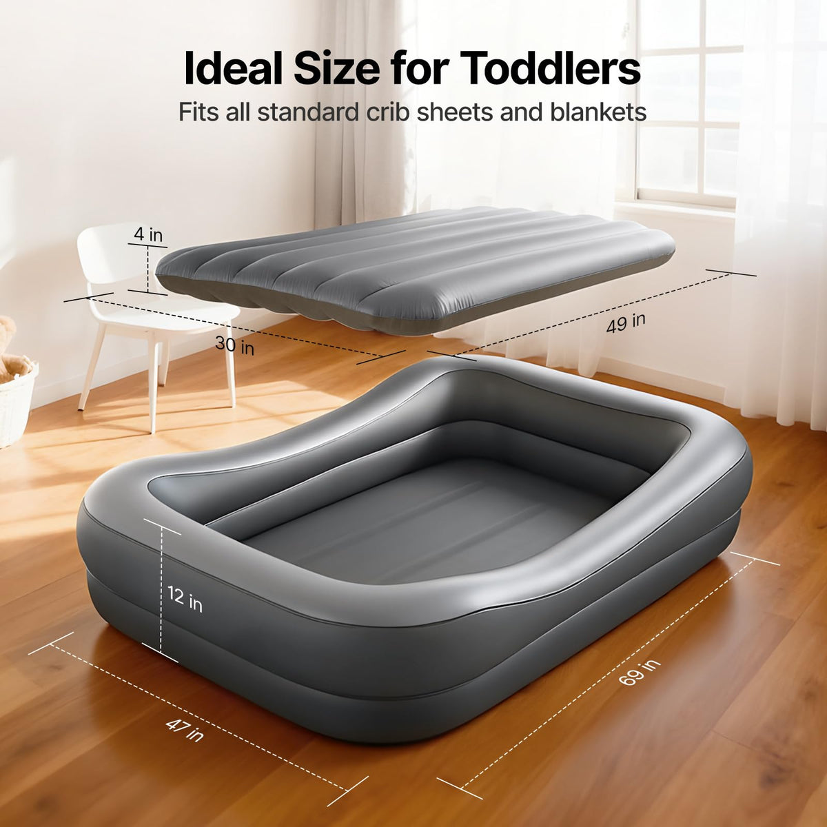Inflatable Toddler Travel Bed with Tent K92121
