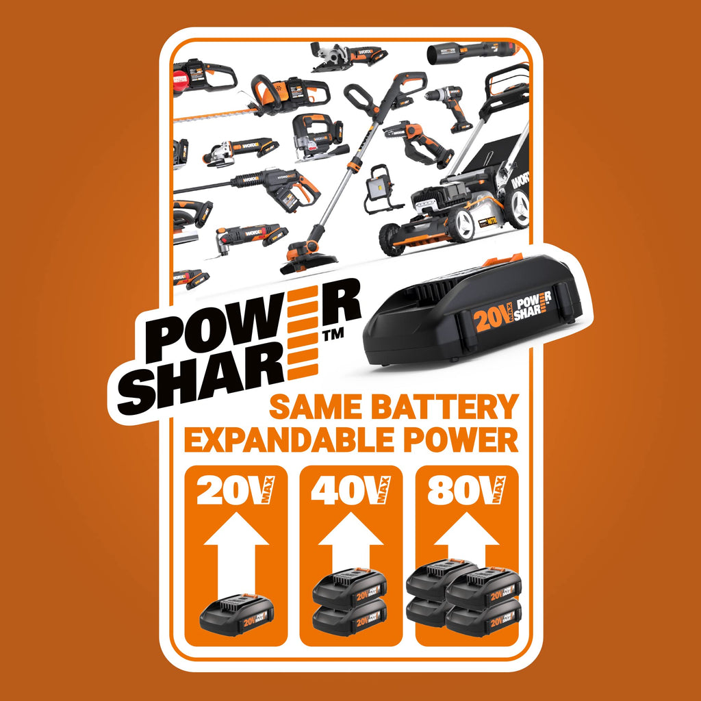 40V Cordless Leaf Blower with Brushless Motor & Gutter Cleaning Kit J677974