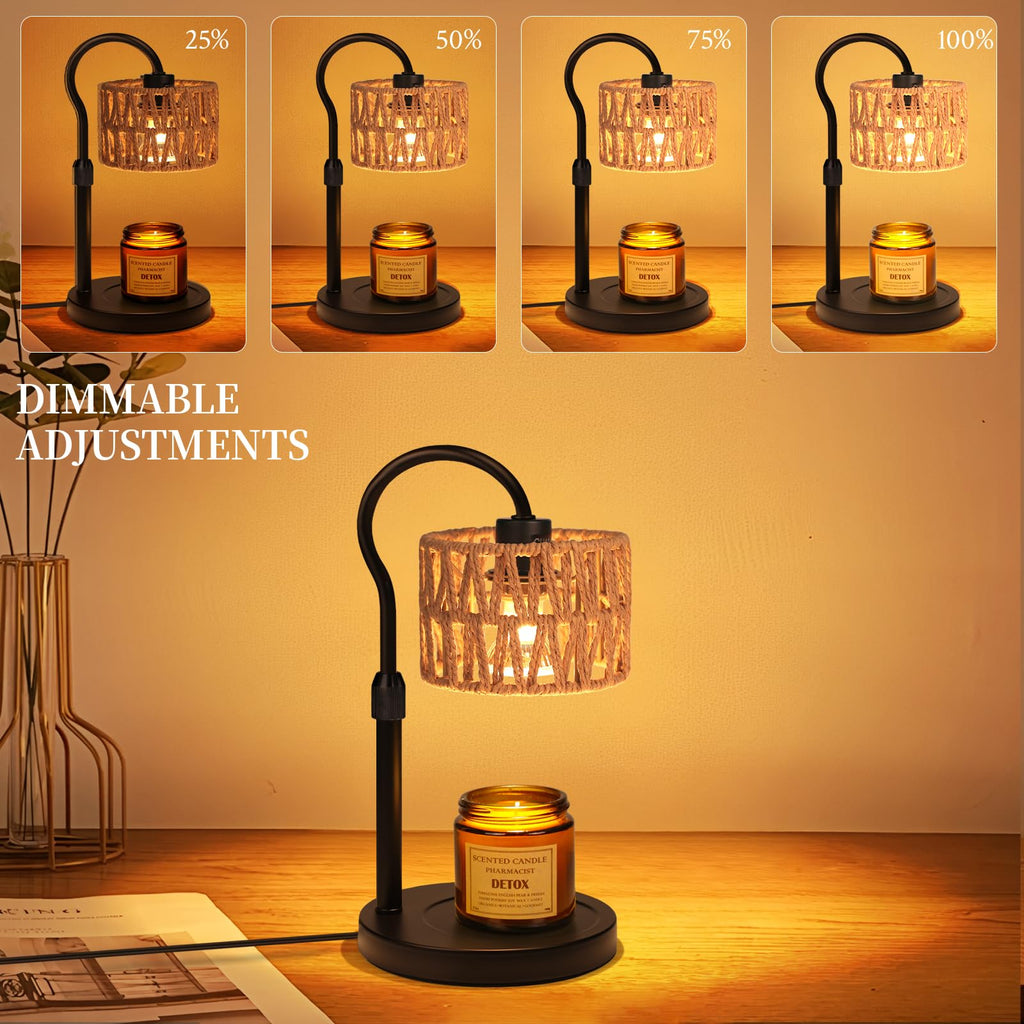 Adjustable Candle Warmer Lamp with 2 Bulbs W307