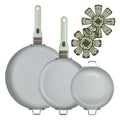 7 Piece Ceramic Nonstick Cookware Set W7898