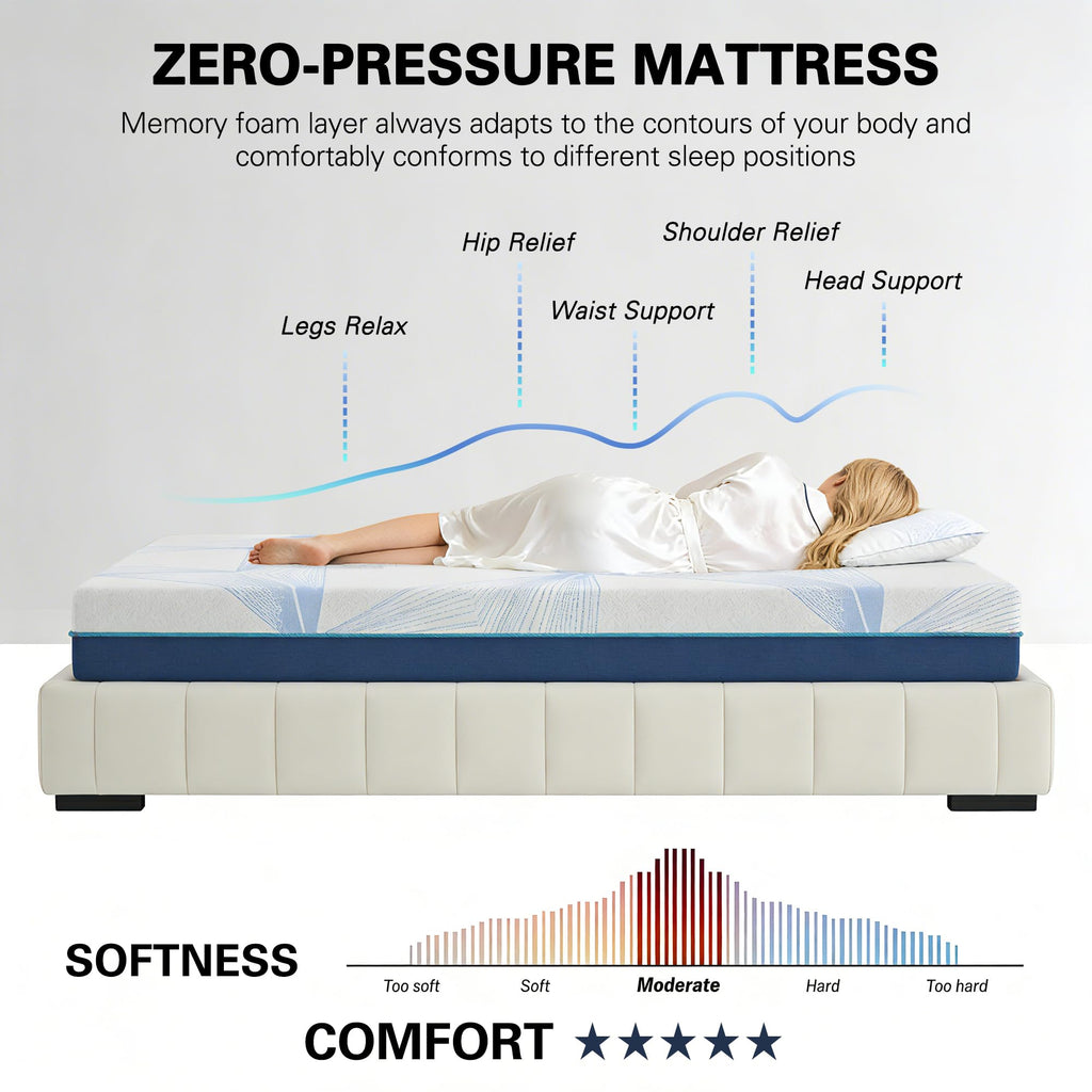6 Inch Twin Gel Memory Foam Mattress U351