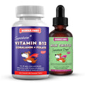 Vitamin B12 Chewable Tablets Plus Milk Thistle Drops 90 Chews 2 Ounces D271