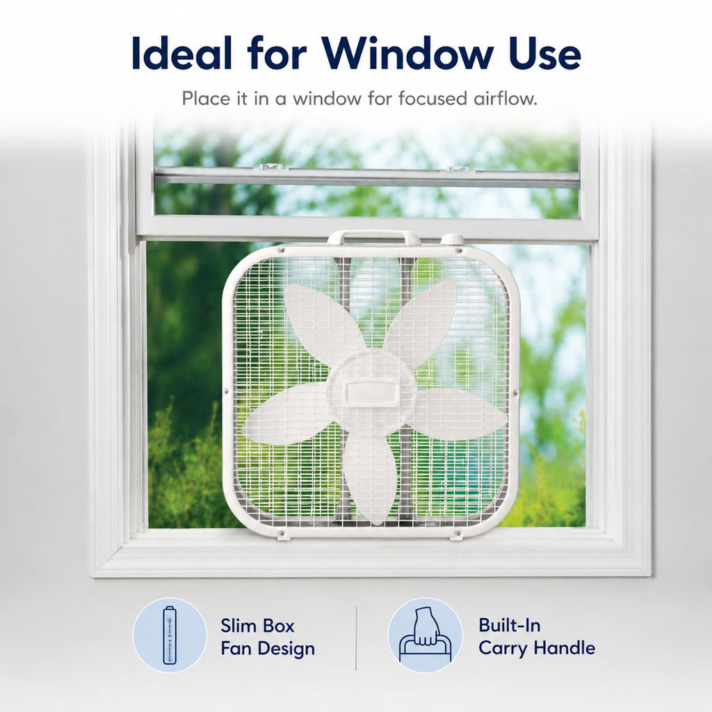 20 Inch 3 Speeds Box Fan O3614